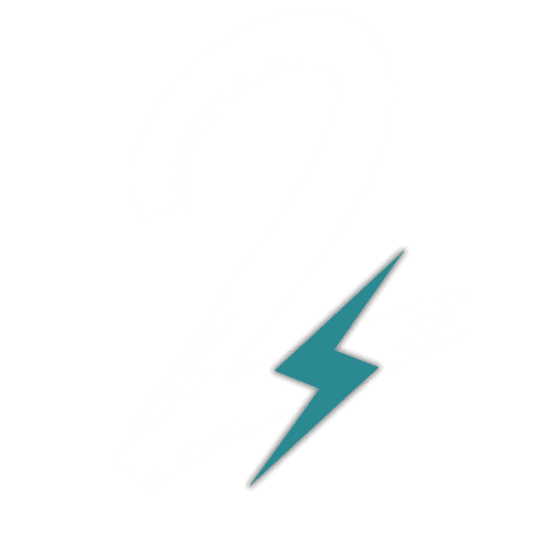 The image shows a stylized white number two on a black background. A teal lightning bolt cuts across the middle of the number.